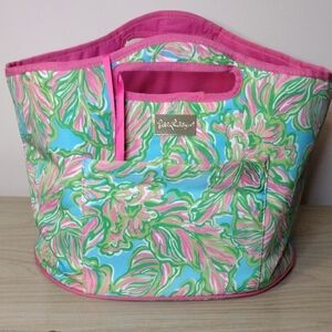 Lilly Pulitzer Insulated Beverage Bucket Cooler "In  The Bungalows" Print